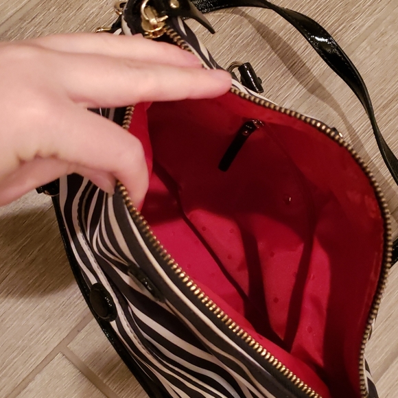 Kate Spade Black & White Stripe Crossbody - Picture 6 of 6